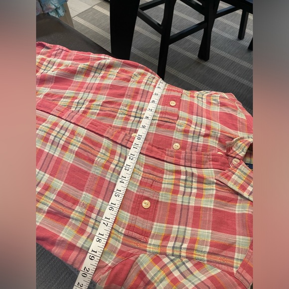 Polo Ralph Lauren twill cotton men plaid shirt M - Picture 8 of 9